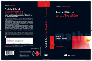 Probabilités et tests d`hypothèse