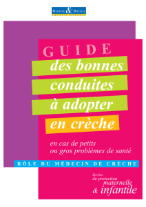 Rôle du médecin de crèche - Le Conseil Départemental de Meurthe