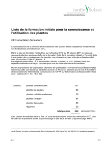 CFC orientation floriculture toutes les années d