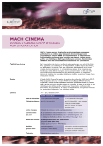MACH Cinema permet de planifier précisément des