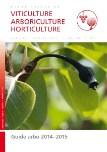 Télécharger - Revue suisse de viticulture arboriculture horticulture