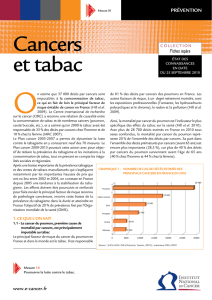 cancers et tabac - Cancer Environnement