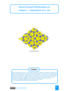 Chapitre 3 - Trigonométrie du tr. qcq Manuel Sesamath