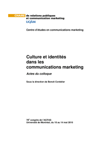 Culture et identités dans les communications marketing