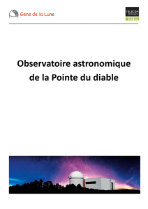 Pointage et suivi automatiques - Observatoire astronomique de la