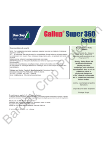 Gallup® Super® 360 Jardin Étiquette