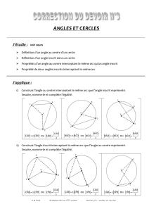 angles et cercles - mathematique.org