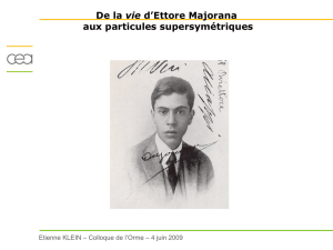 Ettore Majorana - Culture Sciences Physique