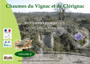 Site N2000 des « Chaumes du Vignac et de Clérignac », Volume 2