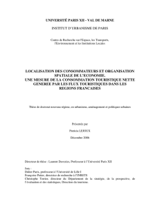 localisation des consommateurs et organisation spatiale de l