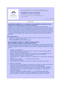 Newsletter oncodietetique N 6