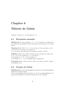 Ch8: Théorie de Galois - IMJ-PRG