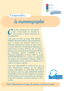 La mammographie - Centre Léon Bérard
