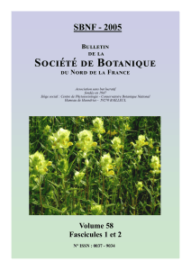 Tome 58 - Société de botanique du nord de la France