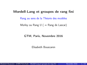 Mordell-Lang et groupes de rang fini