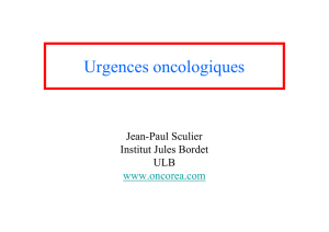 Urgences oncologiques