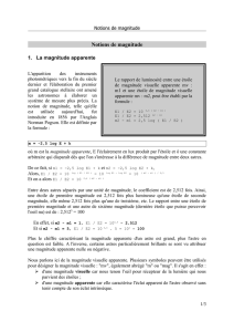 Notions de magnitude