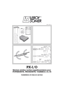 Leroy-Somer PX-I/O - Installation