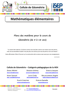 La Géométrie des Transformations