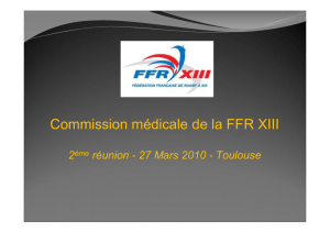 Commission médicale de la FFR XIII