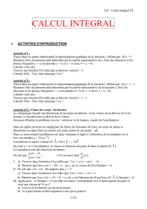 Cours TS : calcul intégral