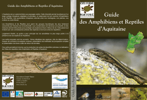 Guide des Amphibiens et Reptiles d`Aquitaine