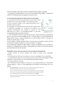 chute de la lactatémie relativement constante et