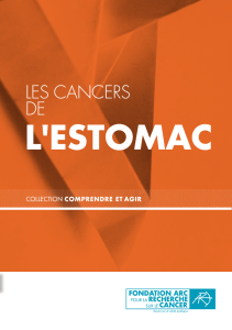 Brochure Les cancers de l`estomac