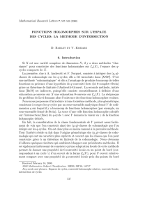Mathematical Research Letters 7, 537–549 (2000) FONCTIONS