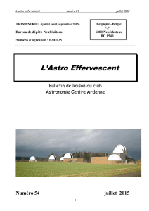 Numéro 54 - Astronomie Centre Ardenne