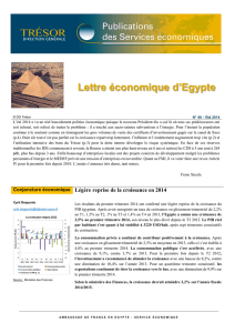 Lettre économique d`Egypte