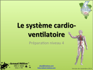 Le système cardio-ventilatoire