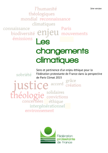 Les changements climatiques