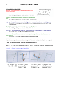 5 COURS QUADRILATERES