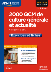 2000 QCM de culture générale
