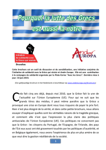 Brochure sur la Grèce