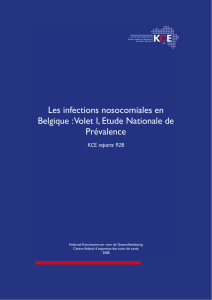 Les infections nosocomiales en Belgique