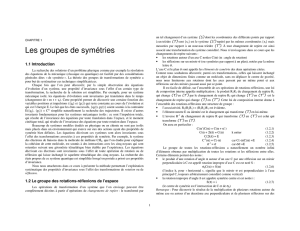 Les groupes de symétries - Le Repaire des Sciences