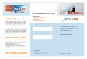 OSTENIL® TENDON-Information patient