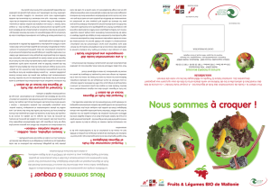 Calendrier des fruits et légumes wallons