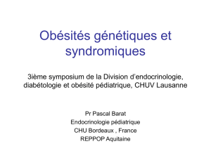 Obésités génétiques et syndromiques