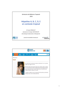 Virologie tropicale-Hepatites virales_Dr Trimoulet 2016