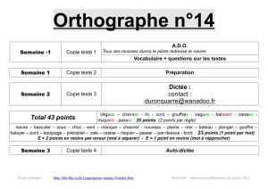 Orthographe n°14 - bla-bla cycle 3
