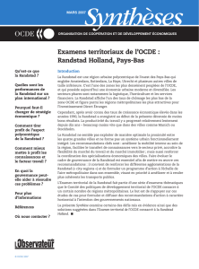 Examens territoriaux de l`OCDE : Randstad Holland, Pays-Bas