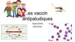 Les vaccins antipaludiques