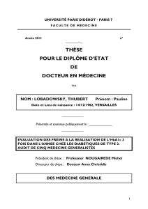 THÈSE POUR LE DIPLÔME D`ÉTAT DE DOCTEUR EN MÉDECINE