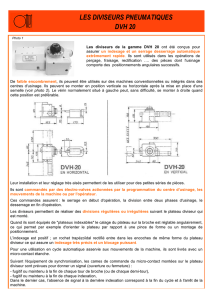 Diviseurs pneumatiques DVH20