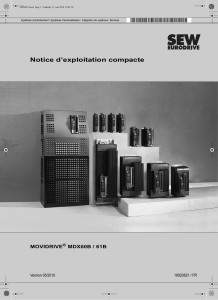 MOVIDRIVE® MDX60B/61B / Notices d`exploitation compactes