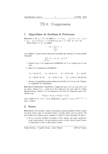 TD 6 : Compression