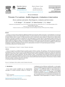 Trisomie 21 et autisme - chu